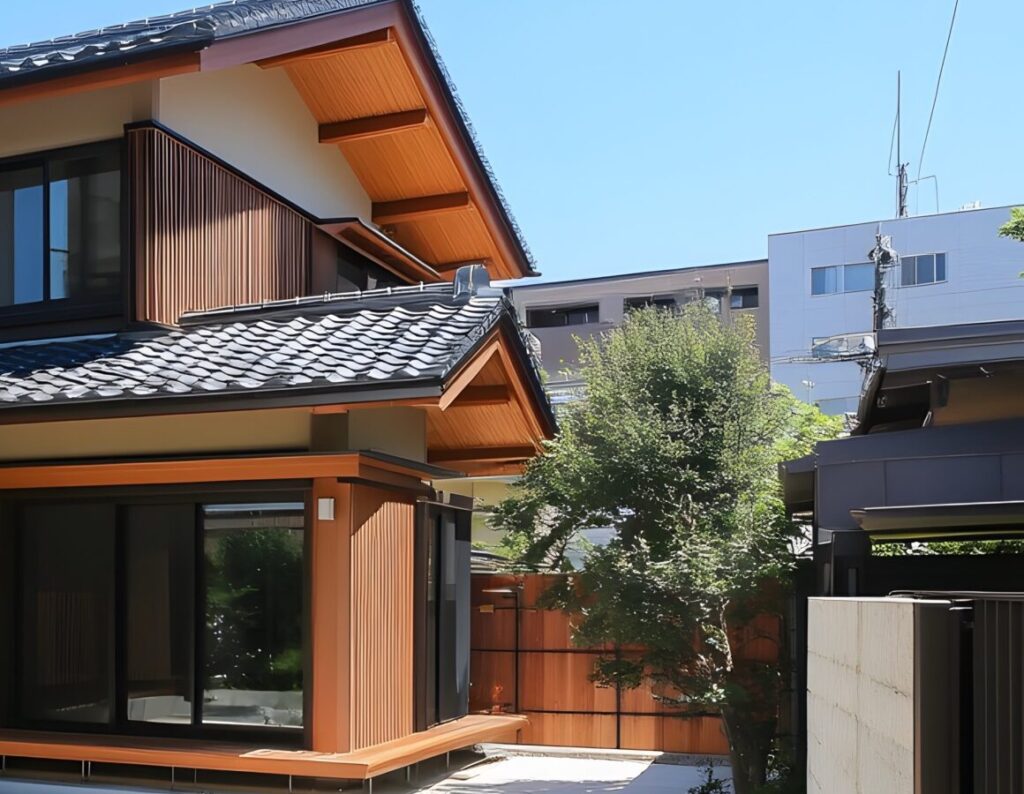 木肌をまとう家（デモ） 施工後